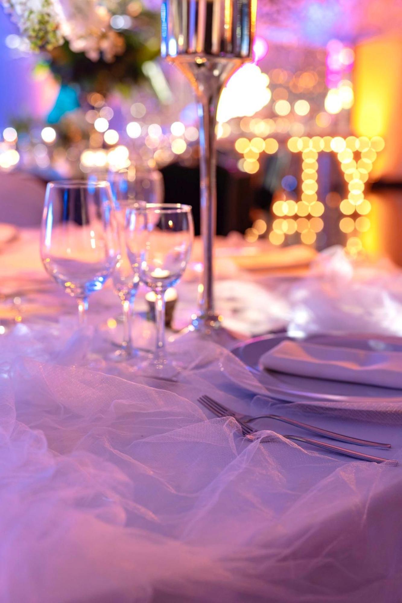 Nh City Buenos Aires Exterior photo A table set for a formal dinner